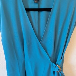 Covington Teal Polyester Fabric